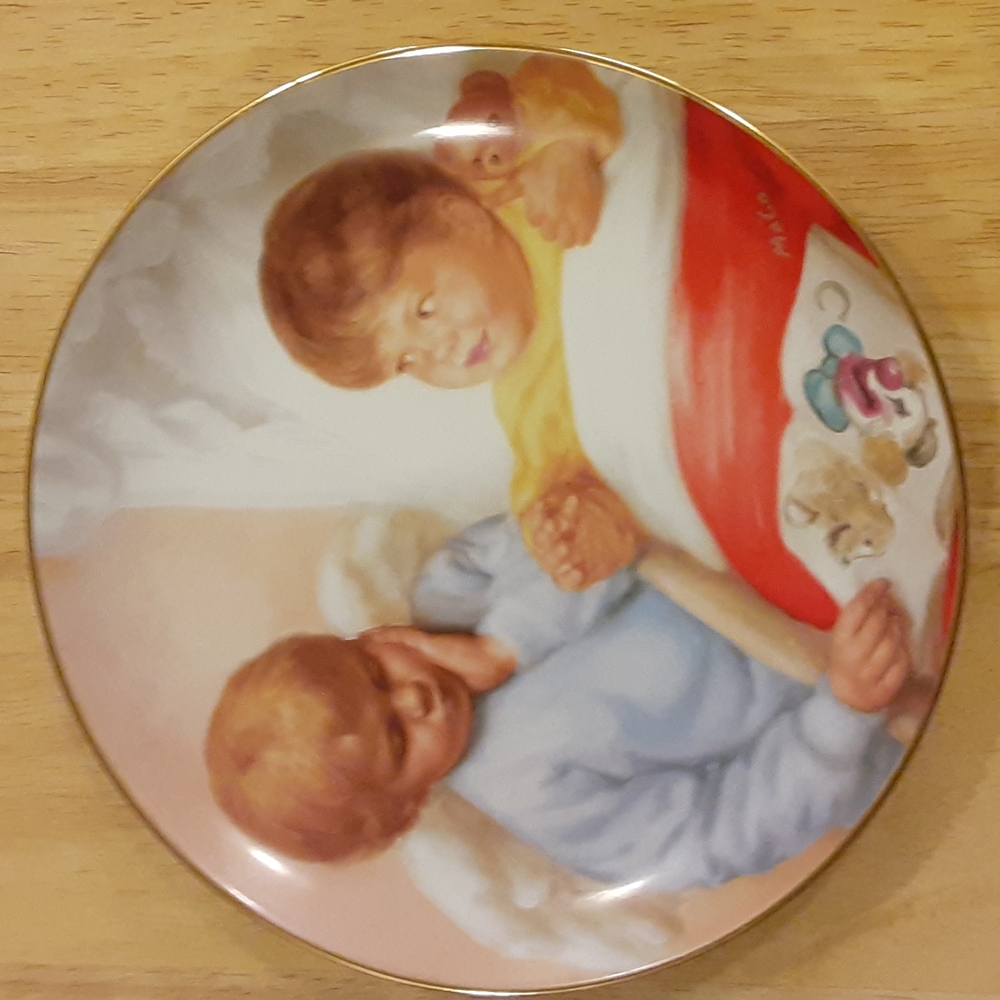 Vintage Artaffects Ltd. "Sleepy Sentinel" by MaGo Certified Ltd Edition Plate